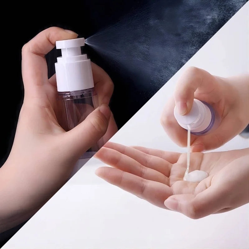 15-100ML Portable Vacuum Press Type Spray Bottle Refillable Makeup Cosmetics for Cream Gel Moisturizers Liquid Lotion Bottles