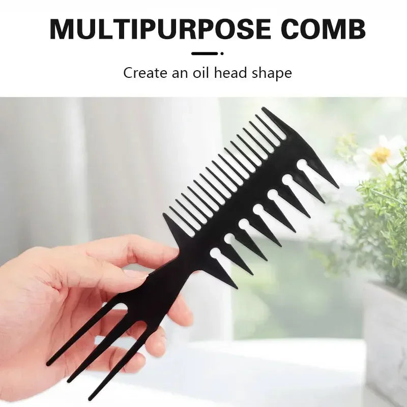 New Barber Hairdressing Combs Multifunction Hair Detangler Comb Anti-static Haircare Hairstyling Tool Set Stylist Accessories