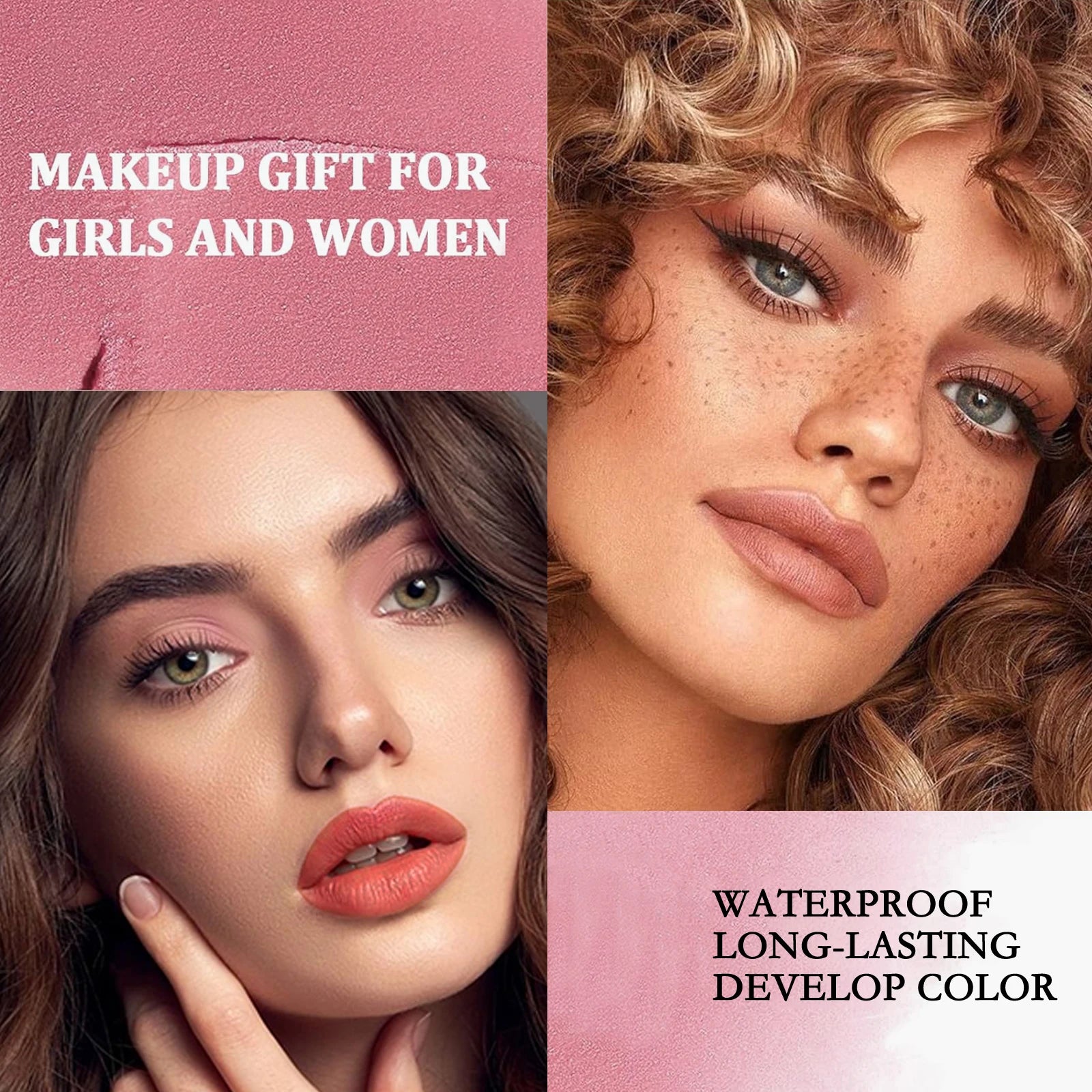Matte Lipstick, Long Lasting Waterproof Highly Pigmented Lip Color, Creamy Formula For Soft, Nude Velvet Hydrating Lip Gloss