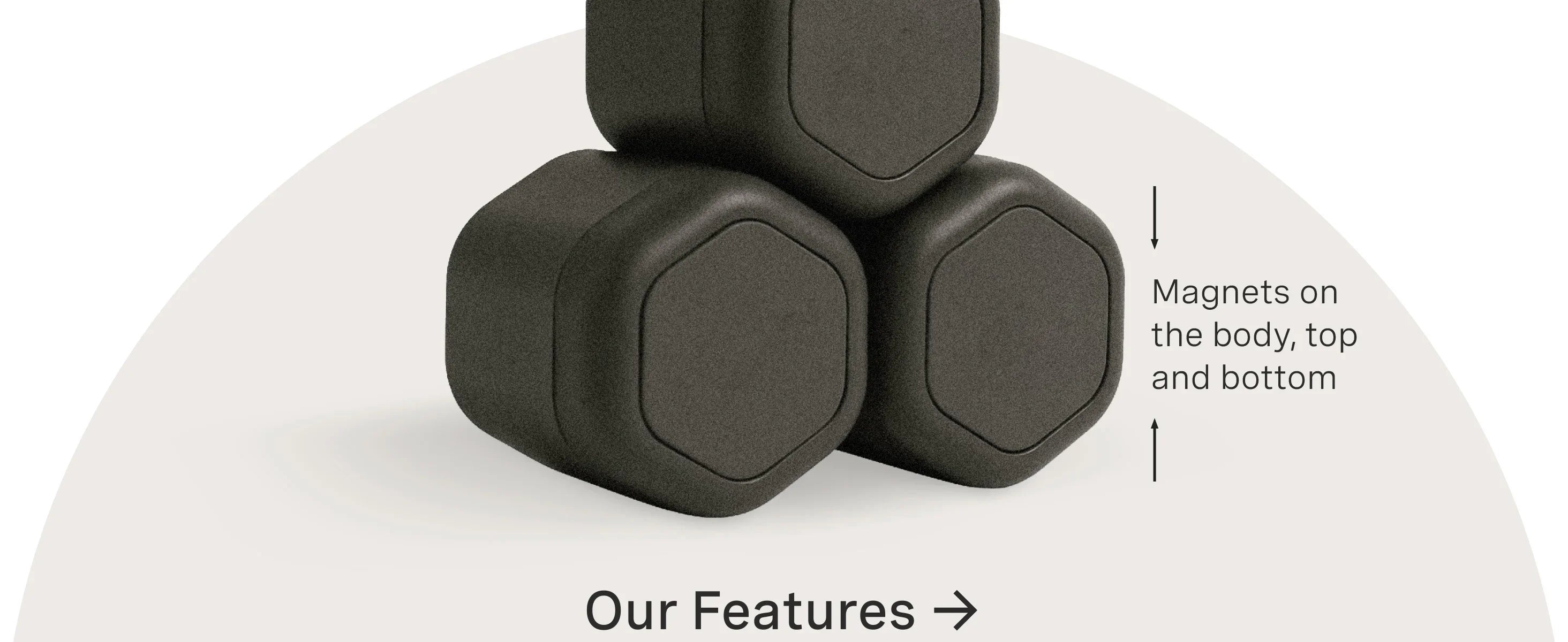 3 Pcs Travel Containers Haircare Set Magnetic Travel Capsules For Shampoo, Conditioner, Hair Styling Product Travel Tools