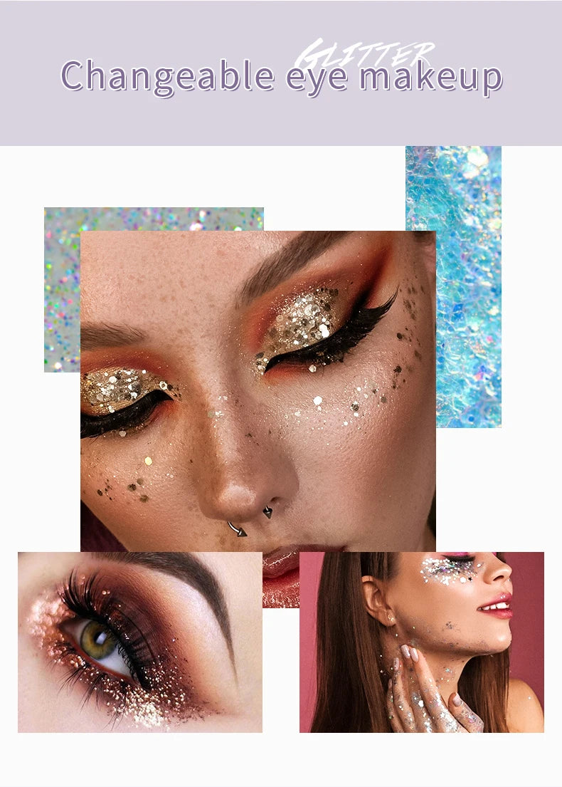 1 pcs Pudaier monochrome eyeshadow,Glitter eyeshadow - perfect for party, stage makeup, everyday