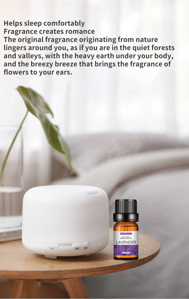 10ML Scented Candle Essential Oil Tea Tree Rose Lavender Frankincense Sandalwood Essential Fragrance Oil for Candle Making