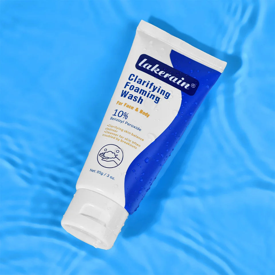 Acne Foaming Wash Deep Cleaning Unclogs Pores Prevents Breakouts for Face & Body Moisturizers Reduces Redness Skin Care