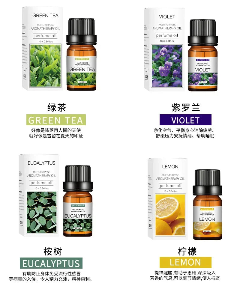 10ML Scented Candle Essential Oil Tea Tree Rose Lavender Frankincense Sandalwood Essential Fragrance Oil for Candle Making