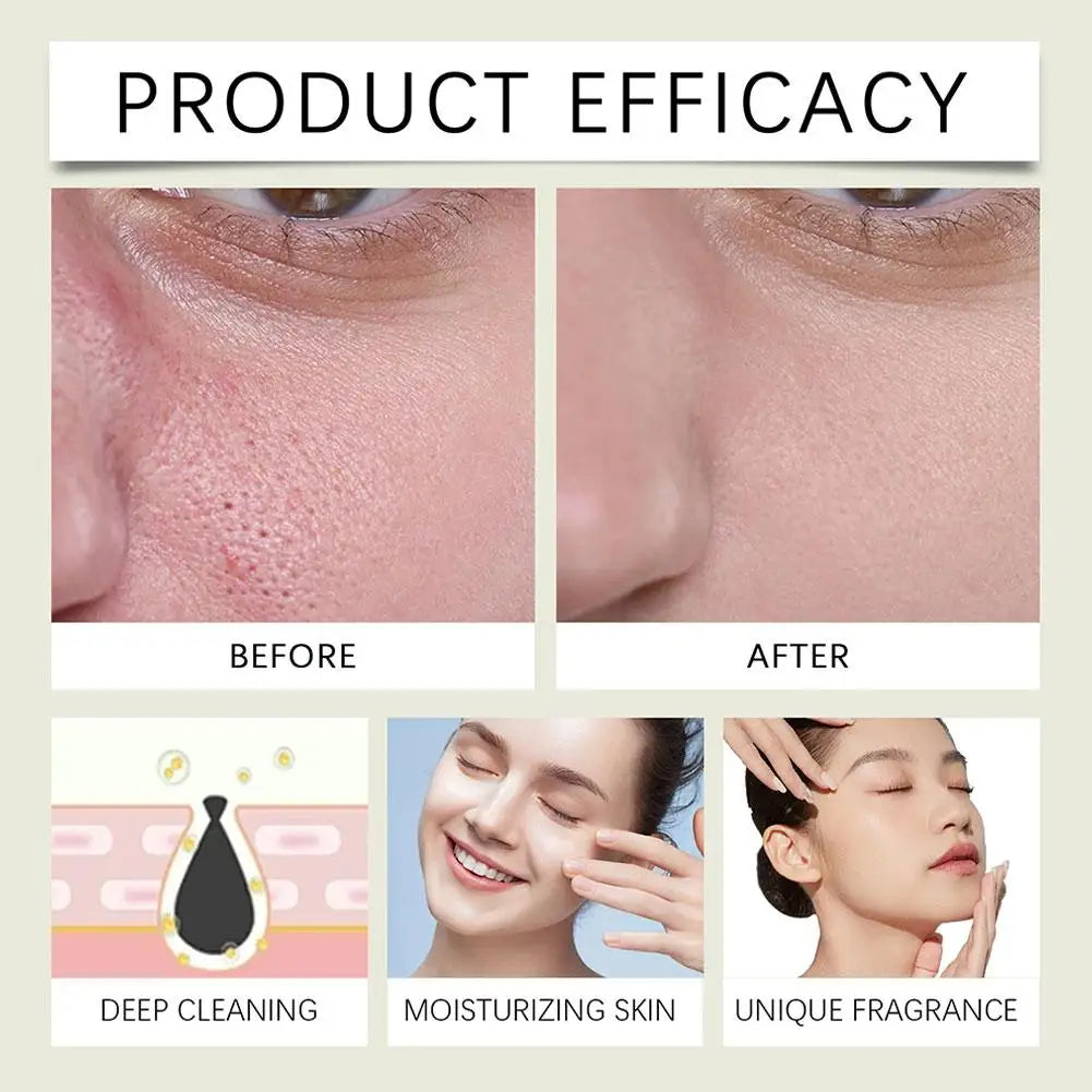 Green Tomato Clay Mask,Fully Green Tomato Clay Mask Cleanser, Green Tea Exfoliating Gel Cleanser Nourishing Cleanser Facial Care