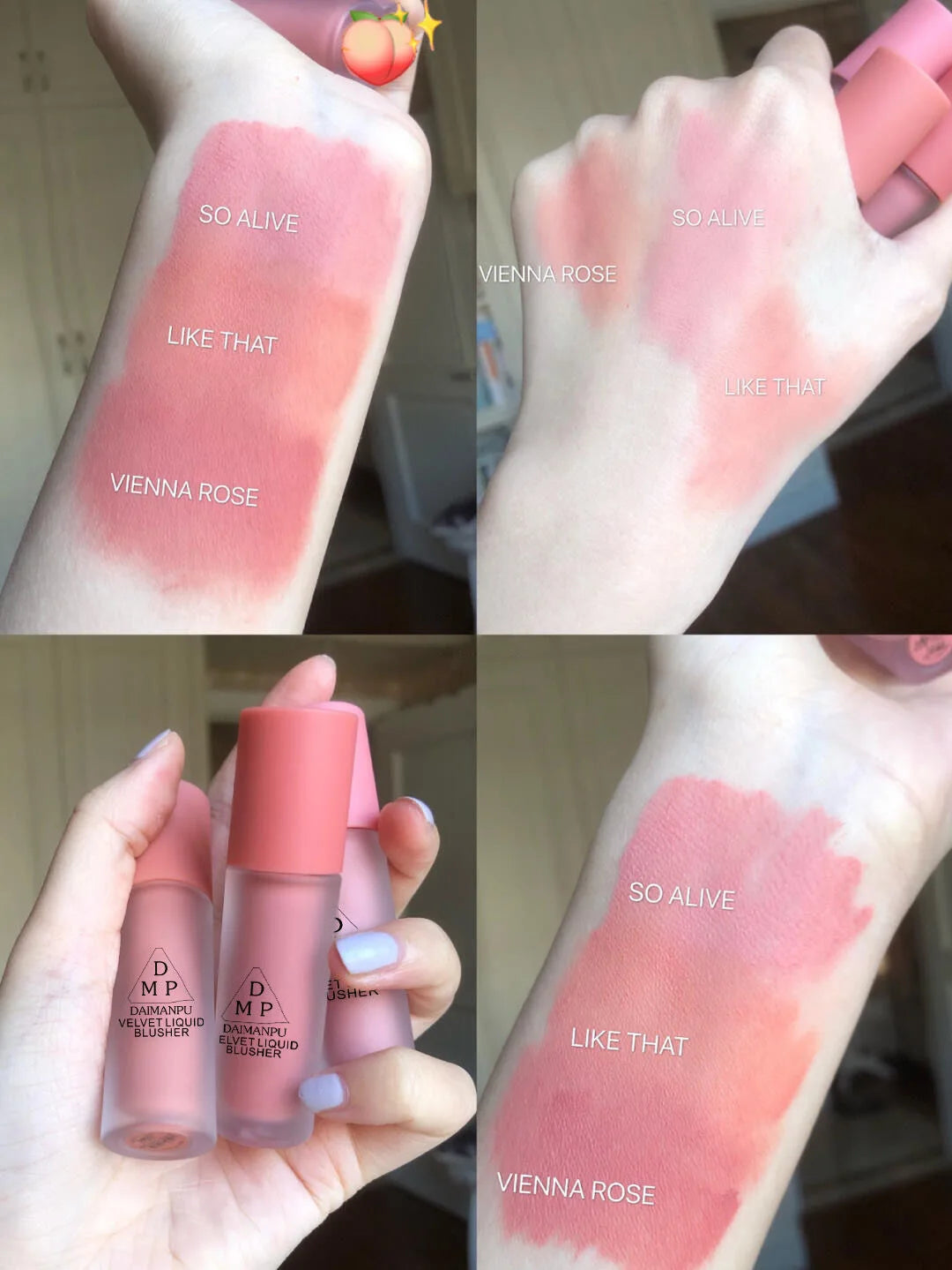 Peach Cream Blush Eyeshadow Smooth Make Up Liquid Eye Face Pink Blusher Tint Face Contour Brightens Makeup for Women