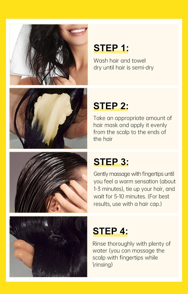 PURC Nourishing Hair Mask with Rosemary Oil & Ginger - Revitalize and Strengthen Your Hair