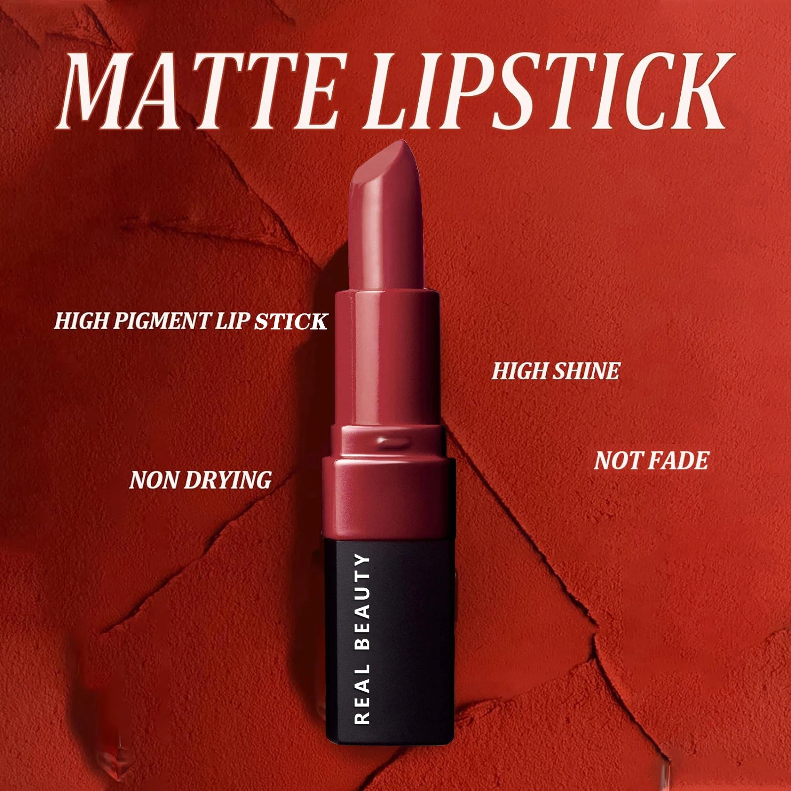 Matte Lipstick, Long Lasting Waterproof Highly Pigmented Lip Color, Creamy Formula For Soft, Nude Velvet Hydrating Lip Gloss