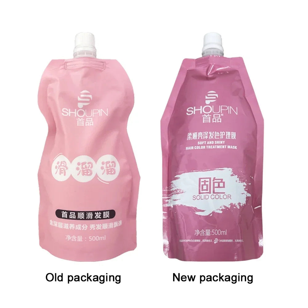 500ml Hair Repair Moisturizing Hair Mask Keratin Hydrating Brightening Hair Essence Hair Dry Short-tempered Repair Film HairCare