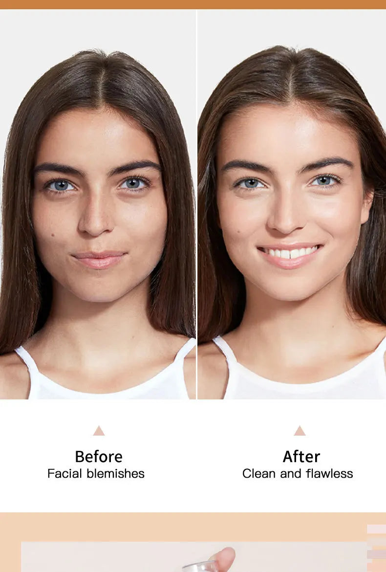 Liquid Foundation Long-lasting Waterproof Oil Control Moisture Long-lasting Concealer High Coverage Female Facial Cosmetics
