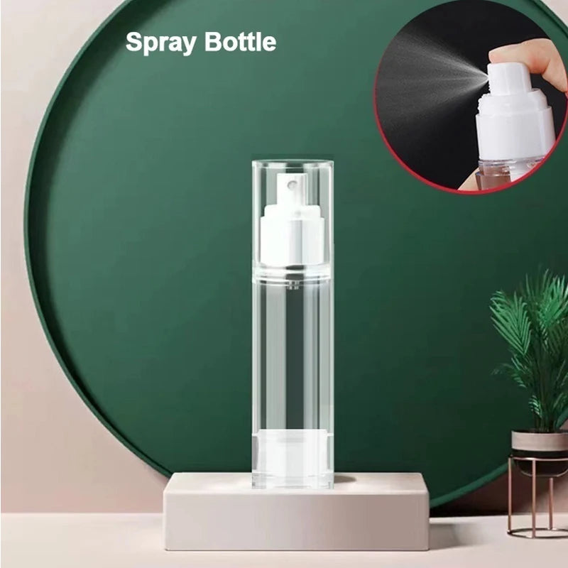15-100ML Portable Vacuum Press Type Spray Bottle Refillable Makeup Cosmetics for Cream Gel Moisturizers Liquid Lotion Bottles