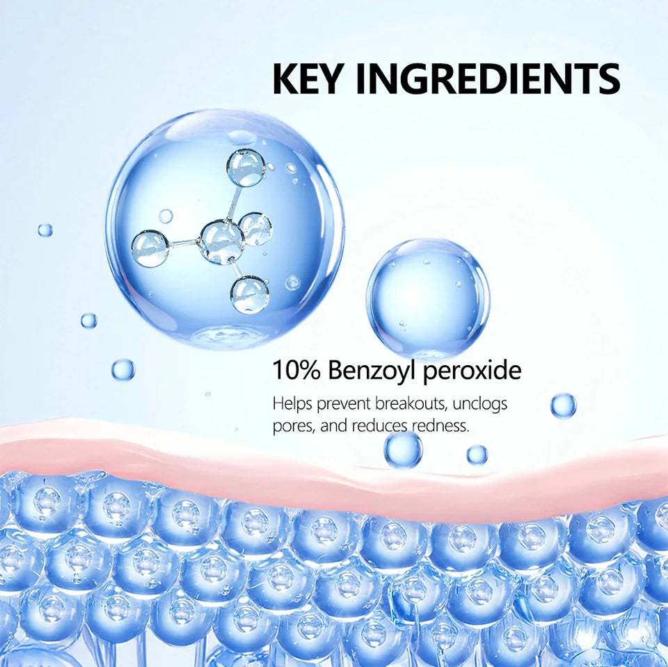 Acne Foaming Wash Deep Cleaning Unclogs Pores Prevents Breakouts for Face & Body Moisturizers Reduces Redness Skin Care