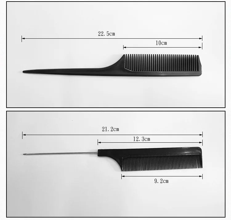 Multifunction 10pcs Barber Hairdressing Combs Hair Detangler Comb Anti-static Haircare Hairstyling Set Stylist Accessories Tools