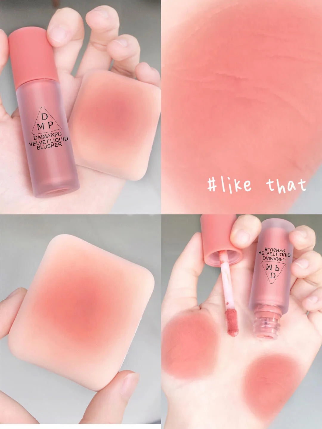 Peach Cream Blush Eyeshadow Smooth Make Up Liquid Eye Face Pink Blusher Tint Face Contour Brightens Makeup for Women