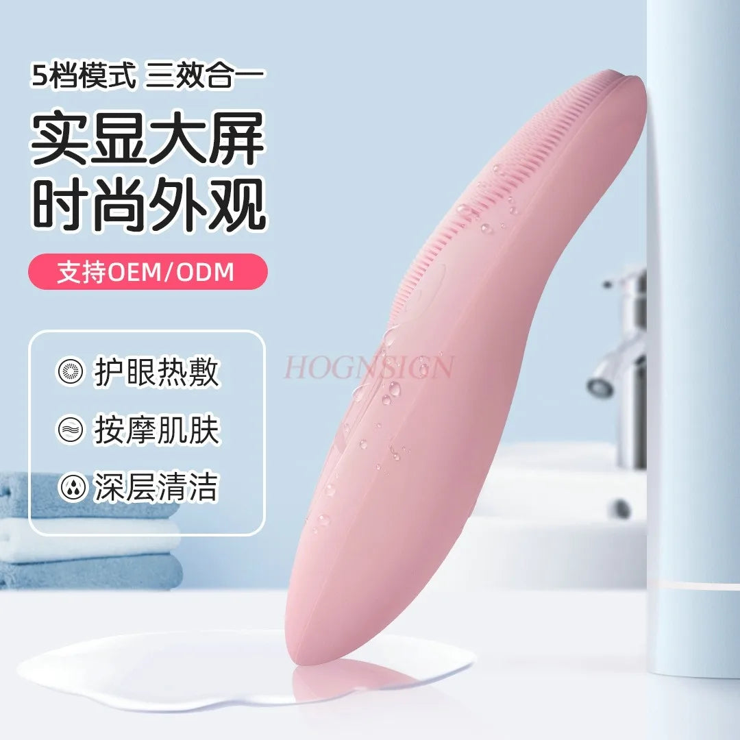 Pore cleaning soft bristle brush, electric beauty silicone cleanser, facial cleanser
