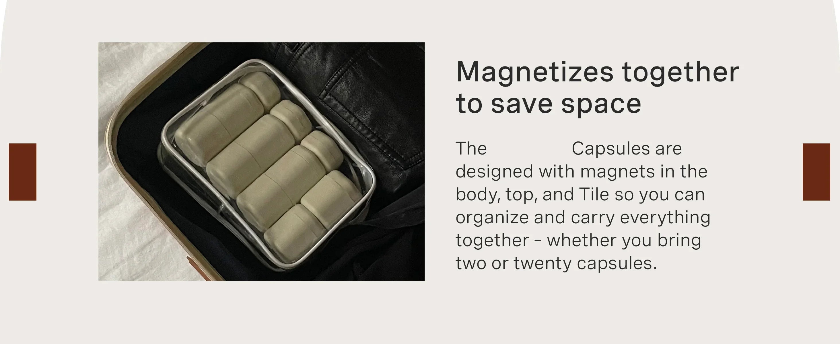 3 Pcs Travel Containers Haircare Set Magnetic Travel Capsules For Shampoo, Conditioner, Hair Styling Product Travel Tools