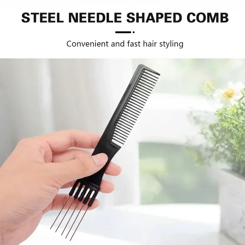 New Barber Hairdressing Combs Multifunction Hair Detangler Comb Anti-static Haircare Hairstyling Tool Set Stylist Accessories