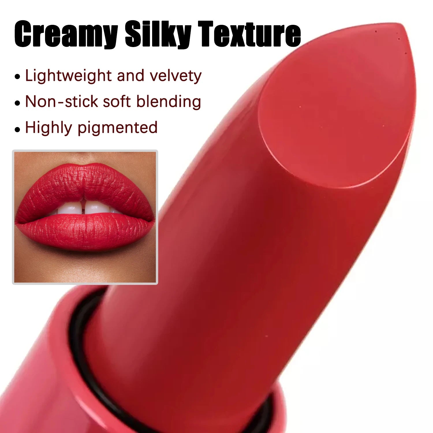 Matte Lipstick, Long Lasting Waterproof Highly Pigmented Lip Color, Creamy Formula For Soft, Nude Velvet Hydrating Lip Gloss