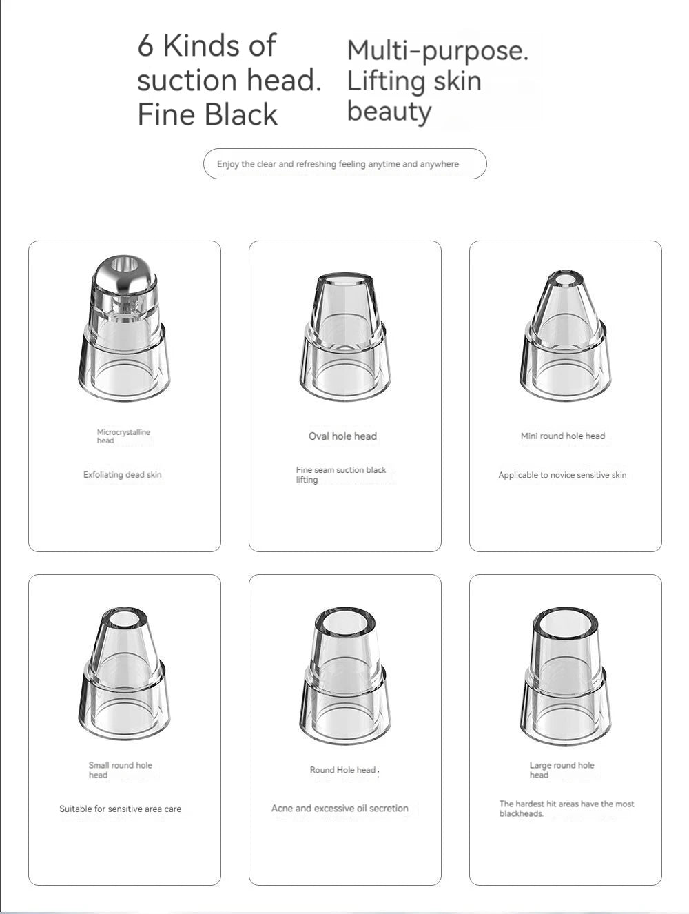 Electric Blackhead Remover Facial Cleanser Pore Cleanser Home Electric Beauty Meter Handheld Blackhead & Acne Remover