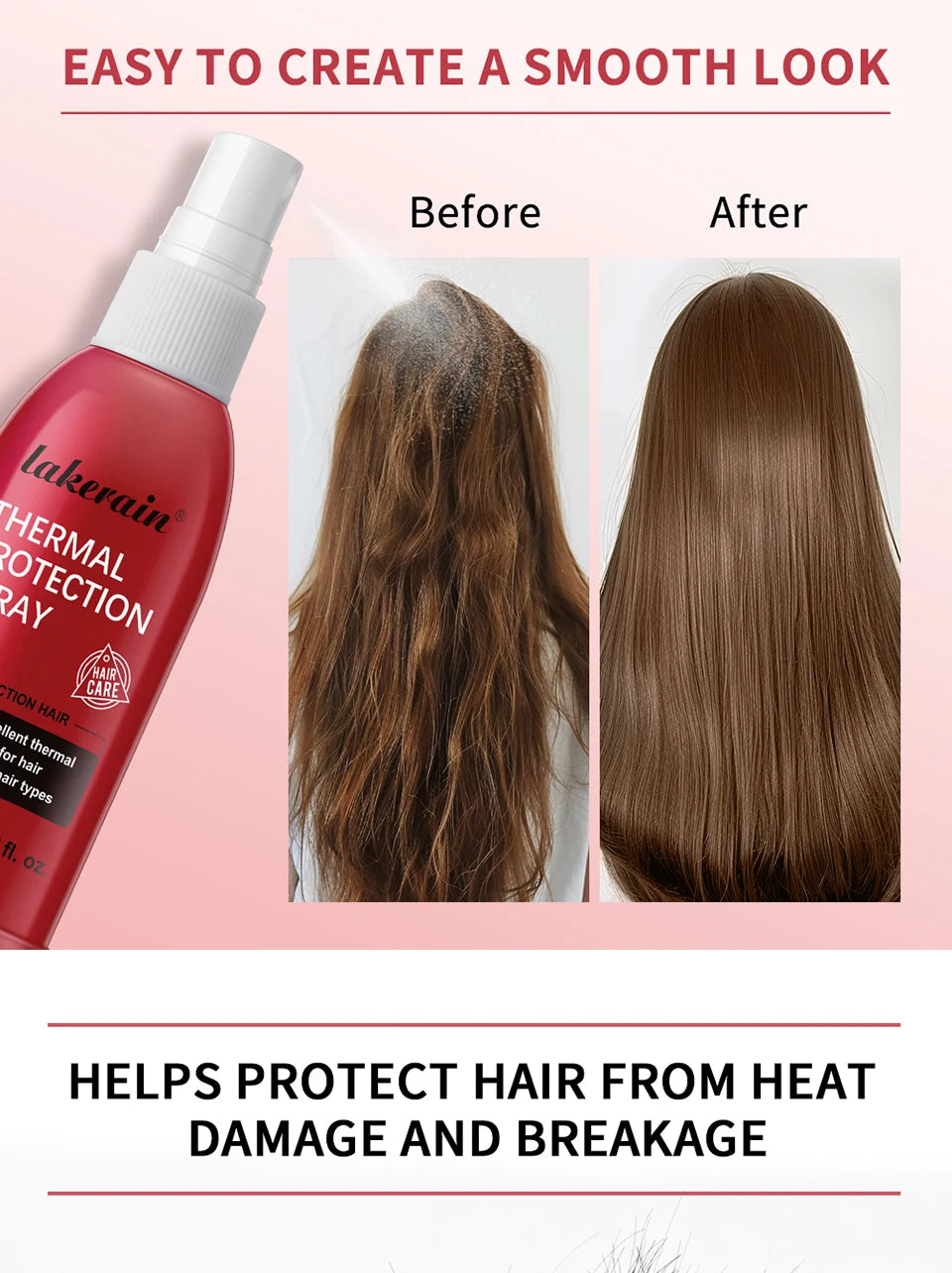 New Heat Protectant Spray Thermal and UV Protection Serum for Damage Hair Moisturizing Treatment Repair Conditioner 100ml