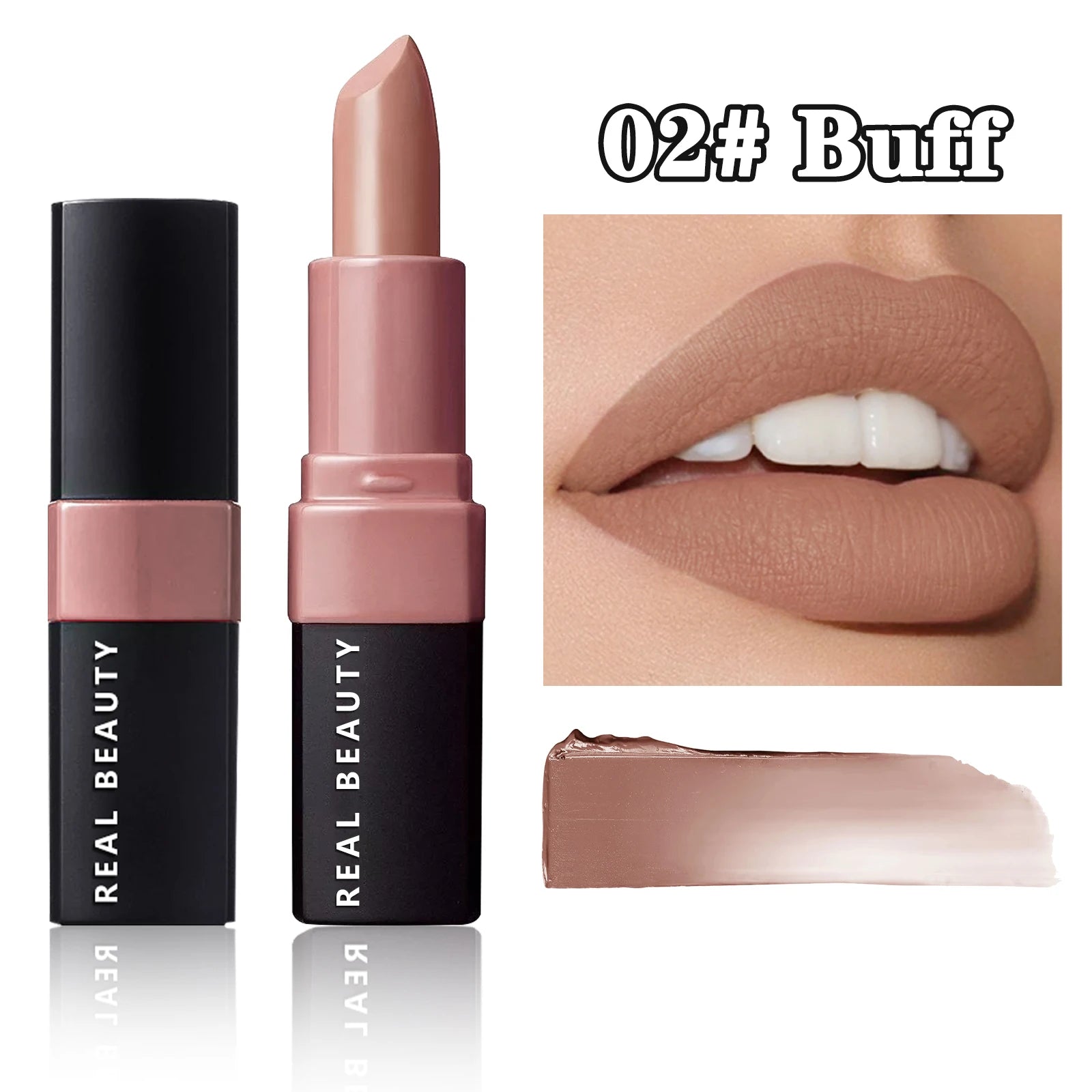 Matte Lipstick, Long Lasting Waterproof Highly Pigmented Lip Color, Creamy Formula For Soft, Nude Velvet Hydrating Lip Gloss